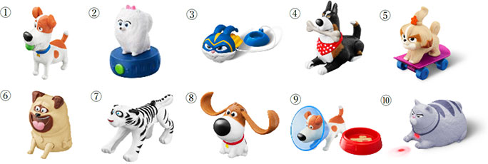 『ペット2』のキャラクターたちが可愛く動く！全10種のおもちゃ