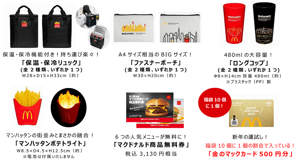 マクド 福袋2022 ポテト型ライト - 照明